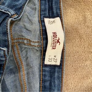 Hollister Blue Slim Jeans with Textured Denim